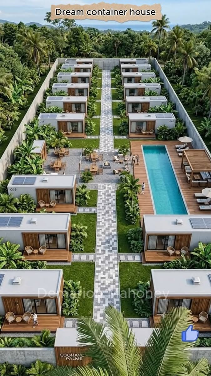 Container Village Resort house model reference by Prefab House Nepal
