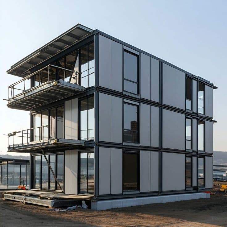 Modern Multi-Storey Modular Building house model reference by Prefab House Nepal