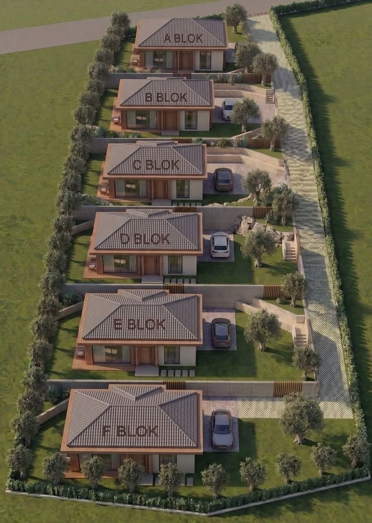 Villa Community Layout house model reference by Prefab House Nepal