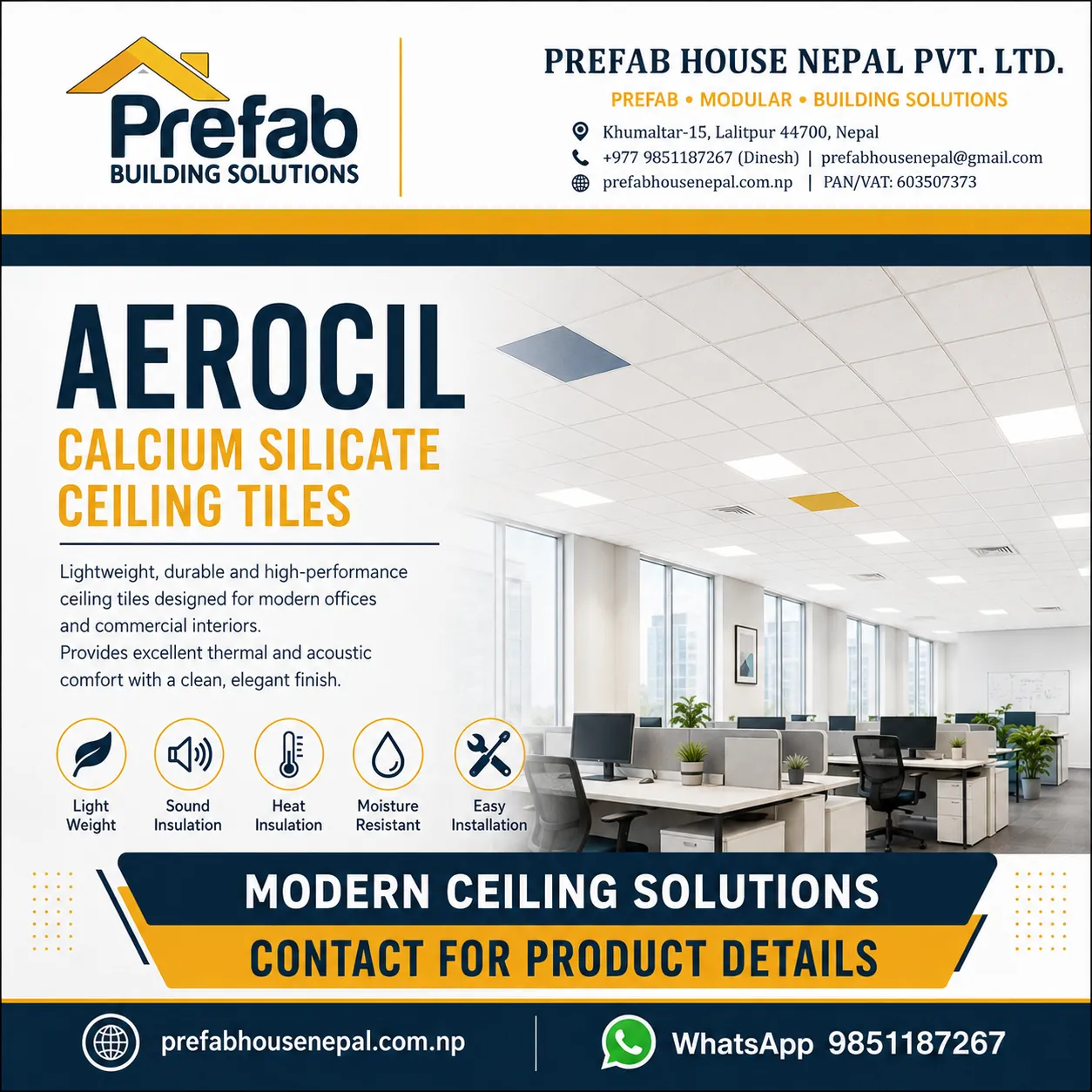 Boards, Partitions & Ceiling Systems