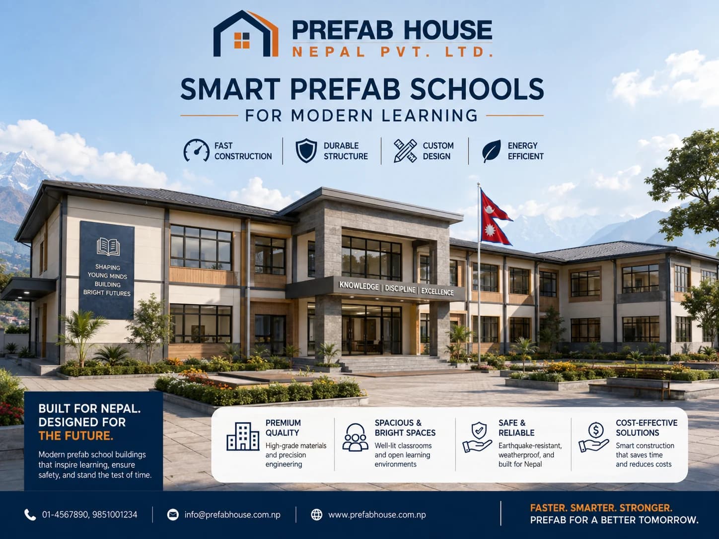 Prefab School and Classroom Buildings in Nepal