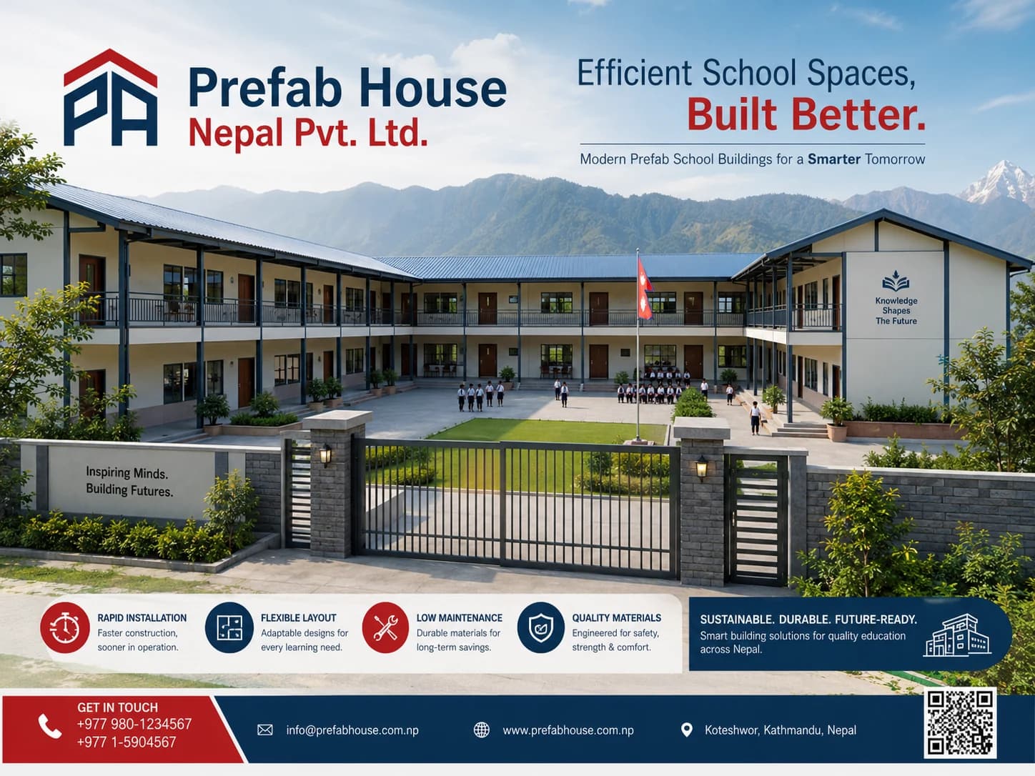 Prefab Schools Premium product for Nepal catalog