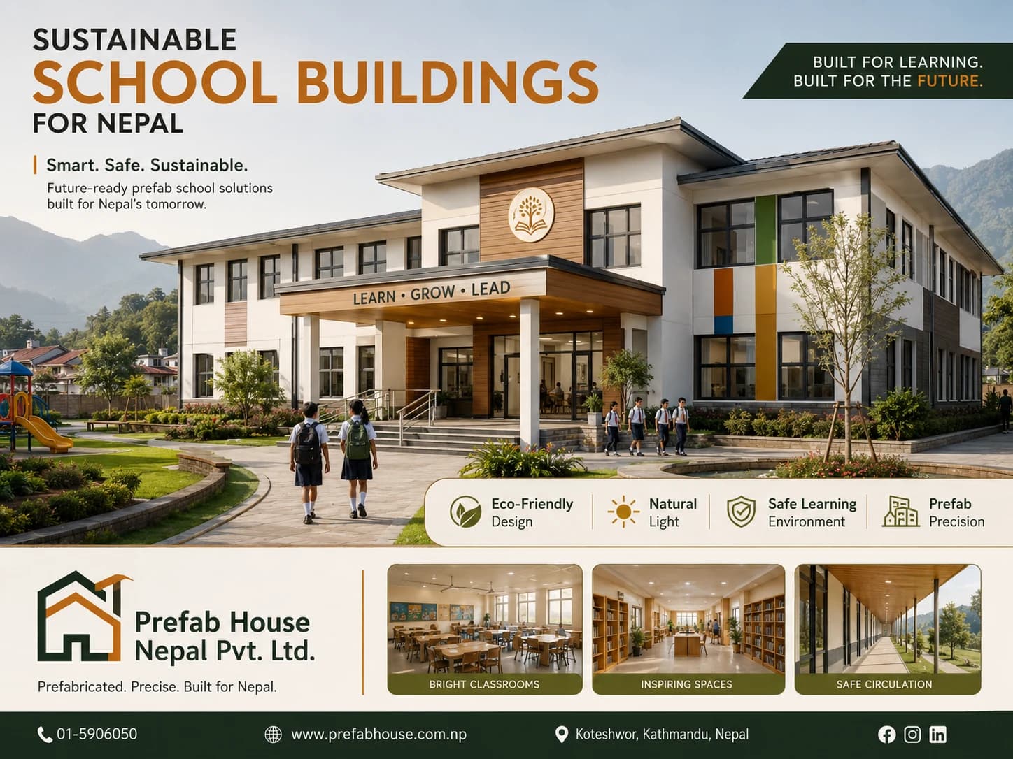 Prefab Schools Commercial product for Nepal catalog