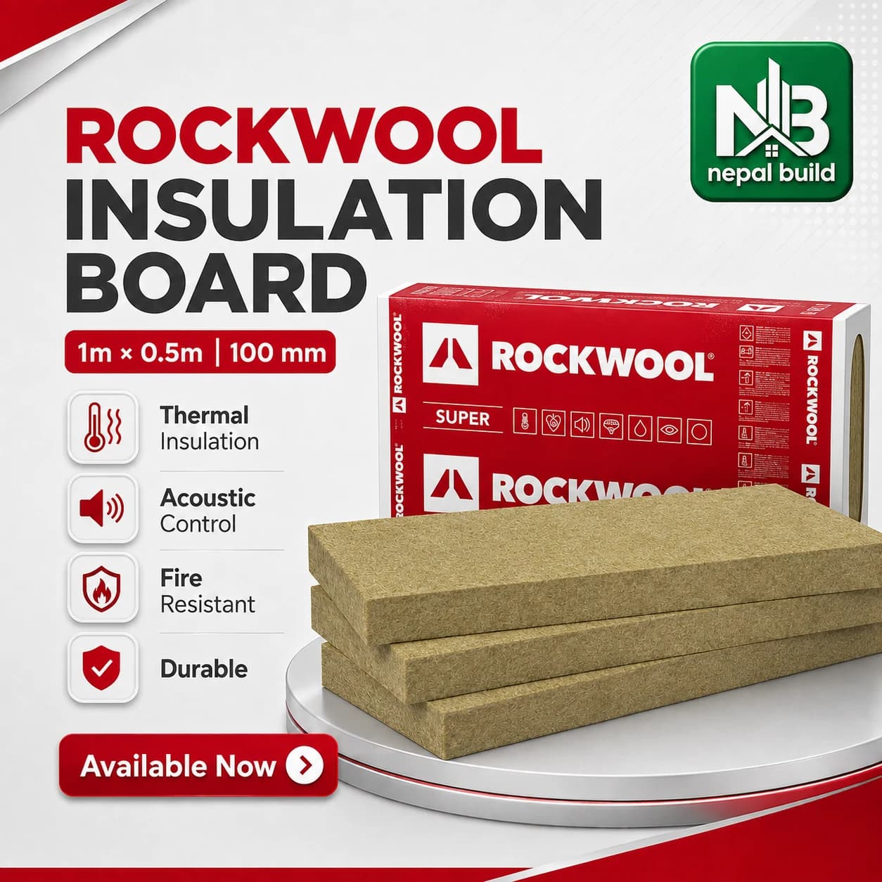 Rockwool Insulation and Acoustic Boards in Nepal
